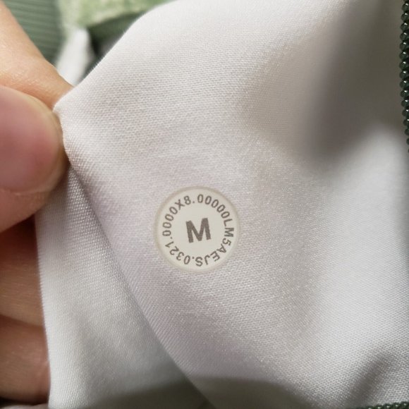 Lululemon Mens ABC Joggers Size M Warpstreme Pants Green Print Tapered Pockets - Picture 8 of 13